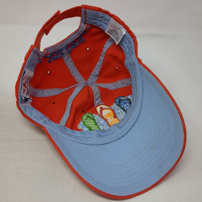 Kenny Chesney Baseball Cap Orange OS Flip Flop Summer Tour 2007 Concert Hat