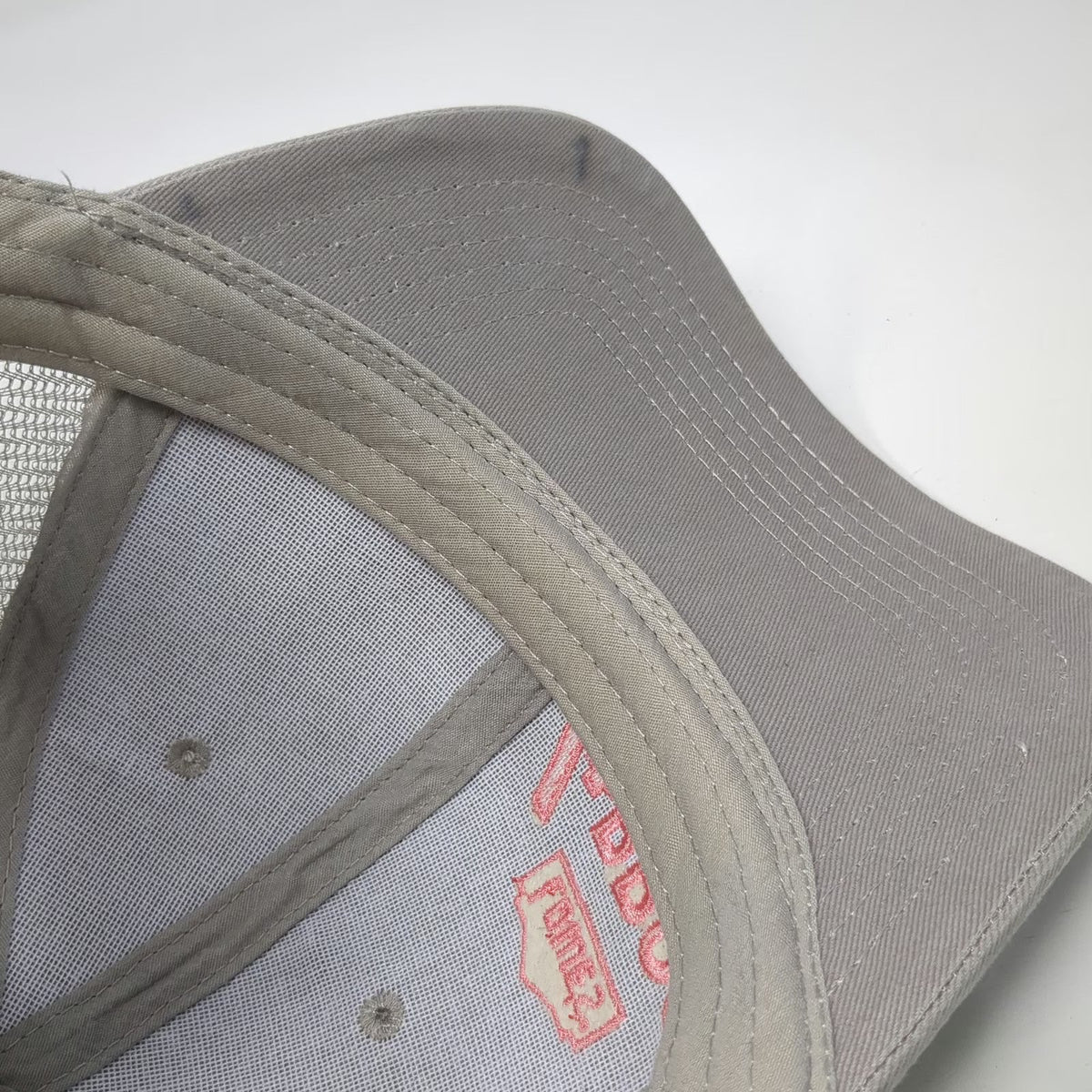 Lowe's 4 PROS Logo Gray Trucker Hat One Size Pink Snapback Mesh Back Workwear