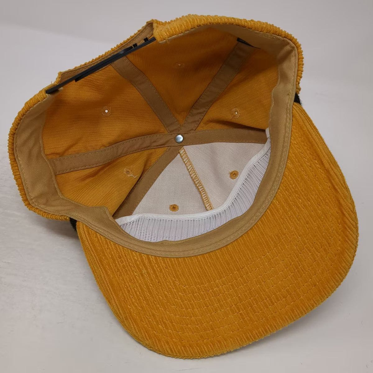 YOU KNOW. Sun Valley Mustard Yellow 5 Panel Corduroy Rope Hat Adjustable OSFM