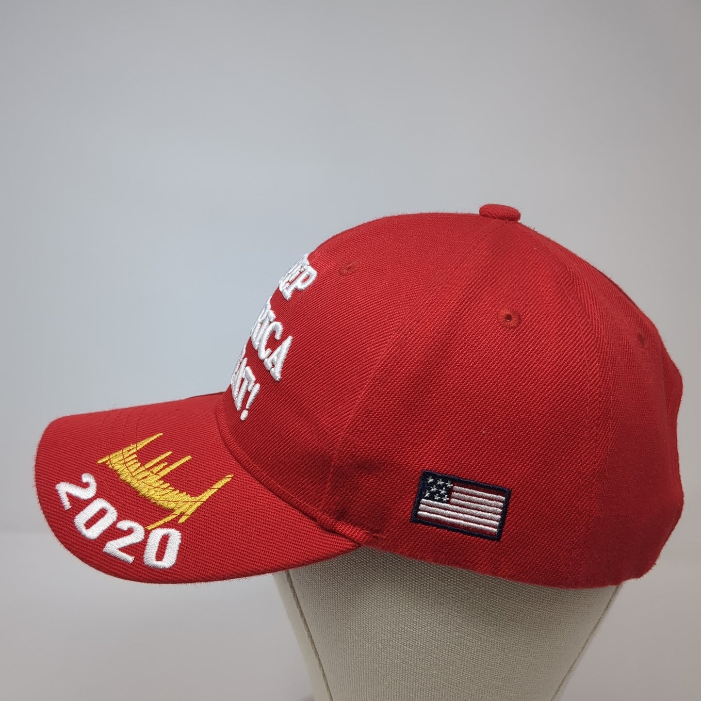 Keep America Great 2020 Strapback Hat Red One Size Adjustable Outdoor