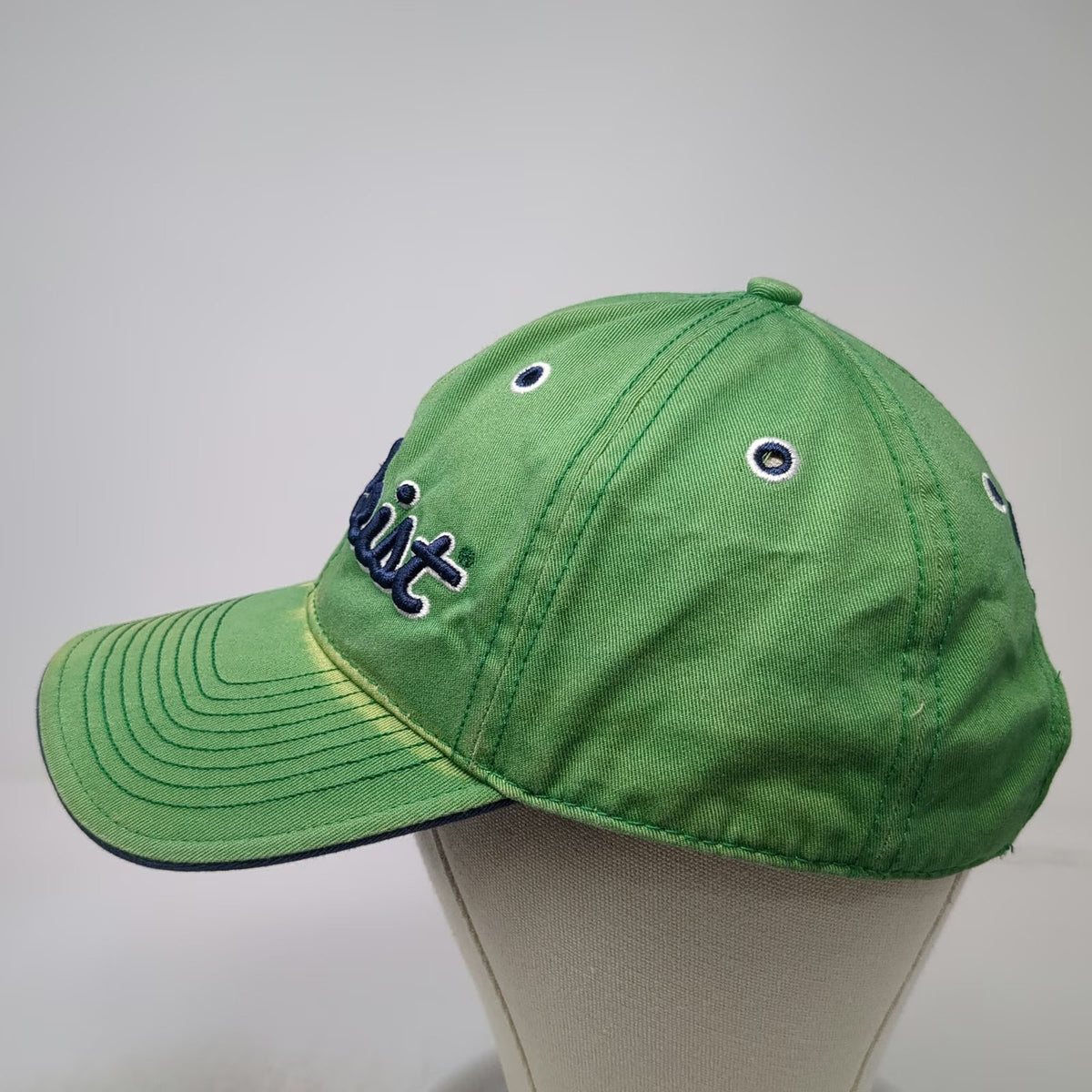 Titleist Baseball Cap Green One Size Blue Logo Slideback Curved Bill Golf Hat