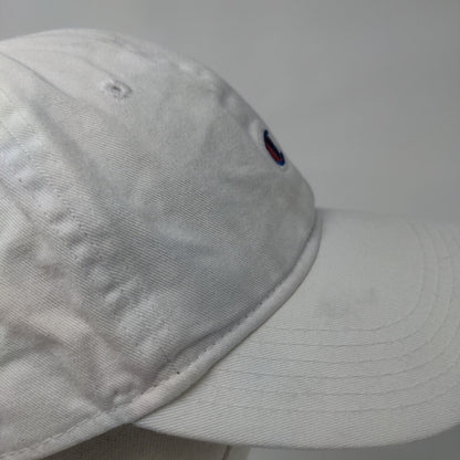 Champion Slideback Hat White OSFA Adjustable Embroidered C Logo
