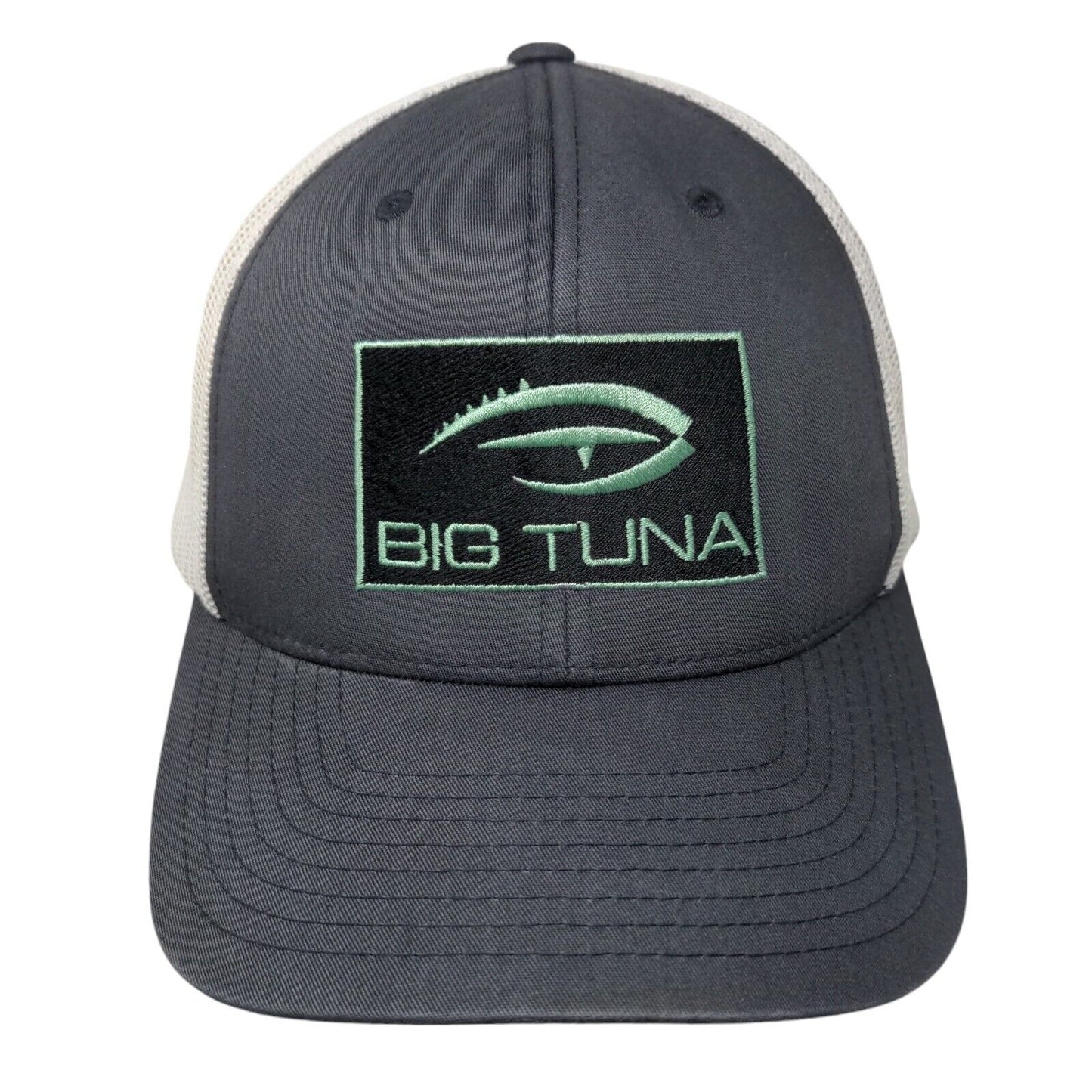 Big Tuna Snapback Mesh Back Trucker Hat Gray OSFA Colorblock Sport-Tek