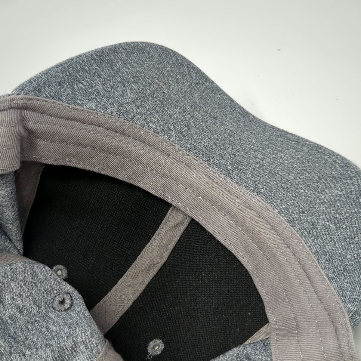 Baseball Cap Gray One Size Blank Jersey Sport Strapback Stretch Performance Hat