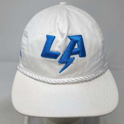 New Era NFL Los Angeles Chargers 5 Panel White One Size Snapback Blue Rope Hat