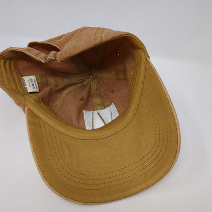 Lift Down Slideback Hat Brown One Size Adjustable Embroidered 6 Panel