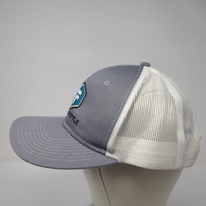 FullThrottle Trucker Hat Gray One Size Adjustable Mesh Back Port Authority