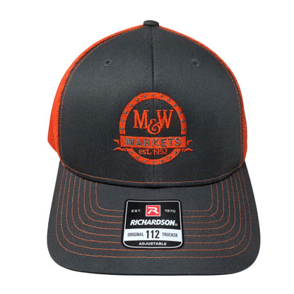 M&W Markets Snapback Trucker Hat Multicolor Adjustable Richardson