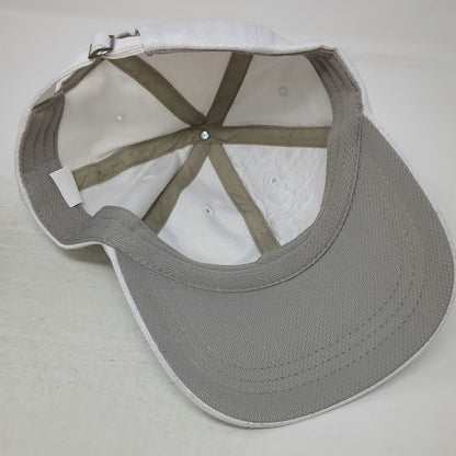 Gaiam Baseball Cap White One Size Mesh Texture Slideback Athletic Yoga Sport Hat