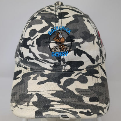 OTTO Baseball Cap Beige One Size Rock Chuck Derby Marmot Camo Distressed Hat