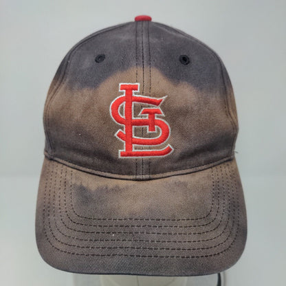 St Louis Cardinals Strapback Hat Blue MLB Distressed OSFA Embroidered Logo