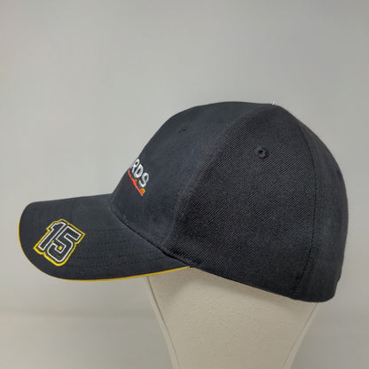 Menards Men's Fitted Hat Black Stretch Embroidered #15 Logo Acrylic Blend