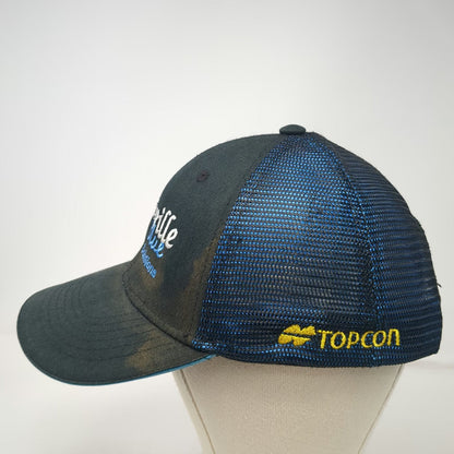 Port Authority Trucker Hat Black Blue One Size Topcon Bonneville Mesh Snapback