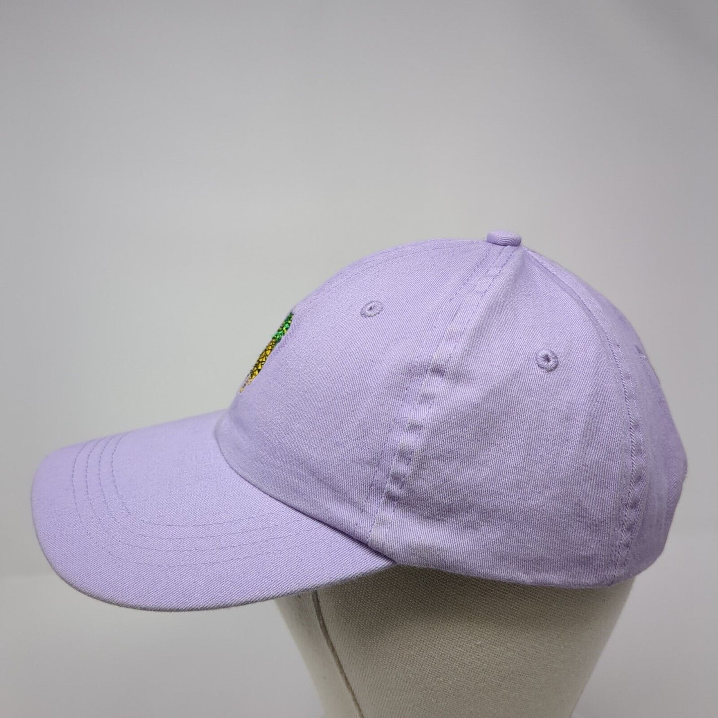 Pineapple Slideback Hat Purple One Size Adjustable Embroidered Cotton-On