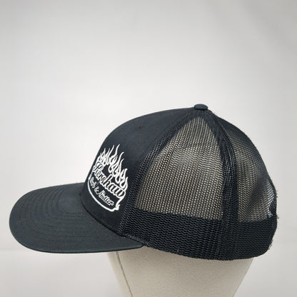 Kershaw Curb & Gutter Snapback Trucker Hat Black OS Adjustable Mesh Richardson
