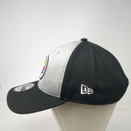 New Era Pittsburgh Steelers NFL Black Gray One Size 9FORTY Curved Brim Logo Hat