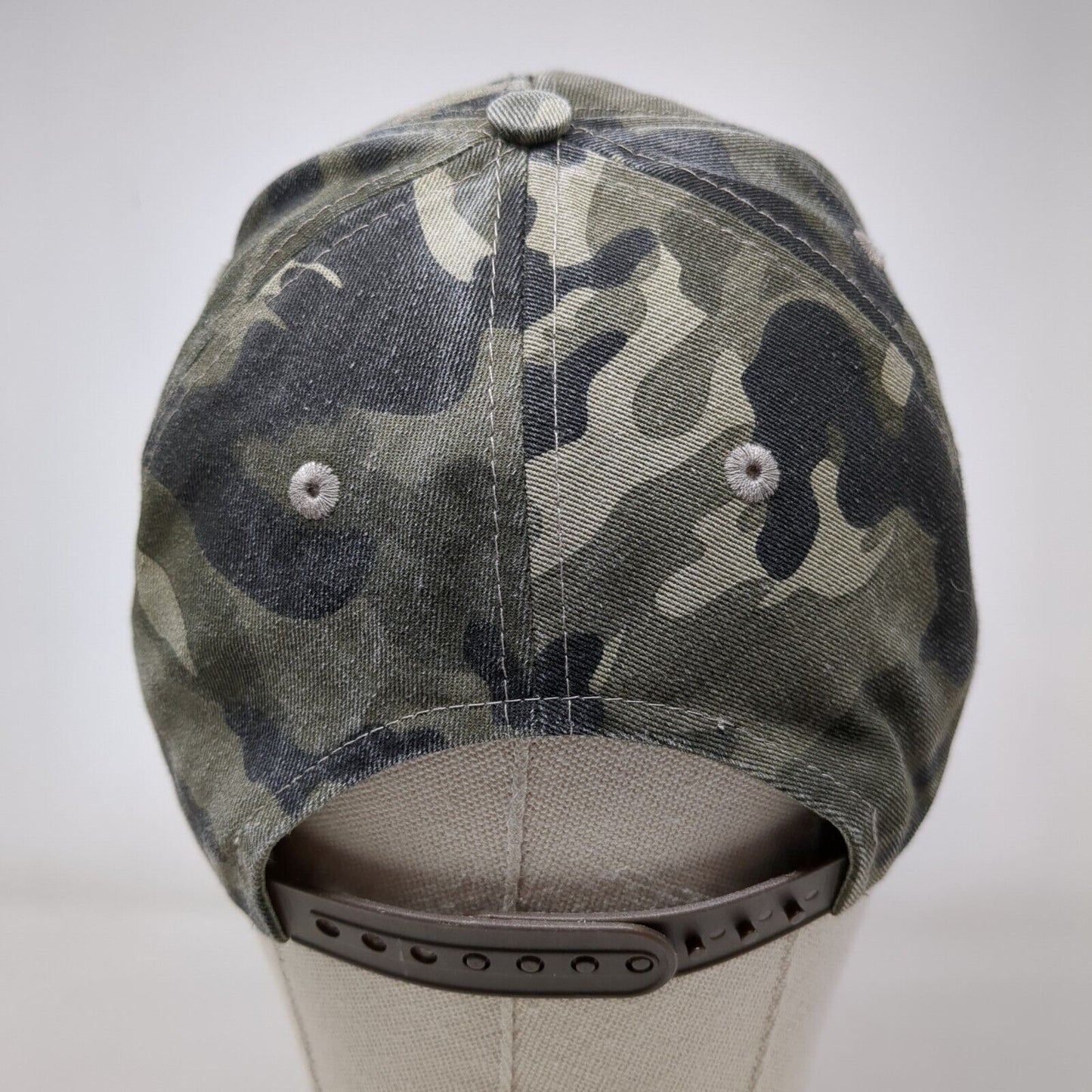 Idaho Leather Patch Snapback Hat Camo One Size Arcadian Outfitters