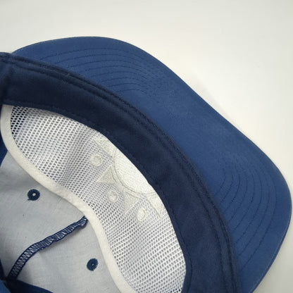 Richardson 5 Panel Hat Blue One Size Rope Snapback Embroidered Logo Cotton