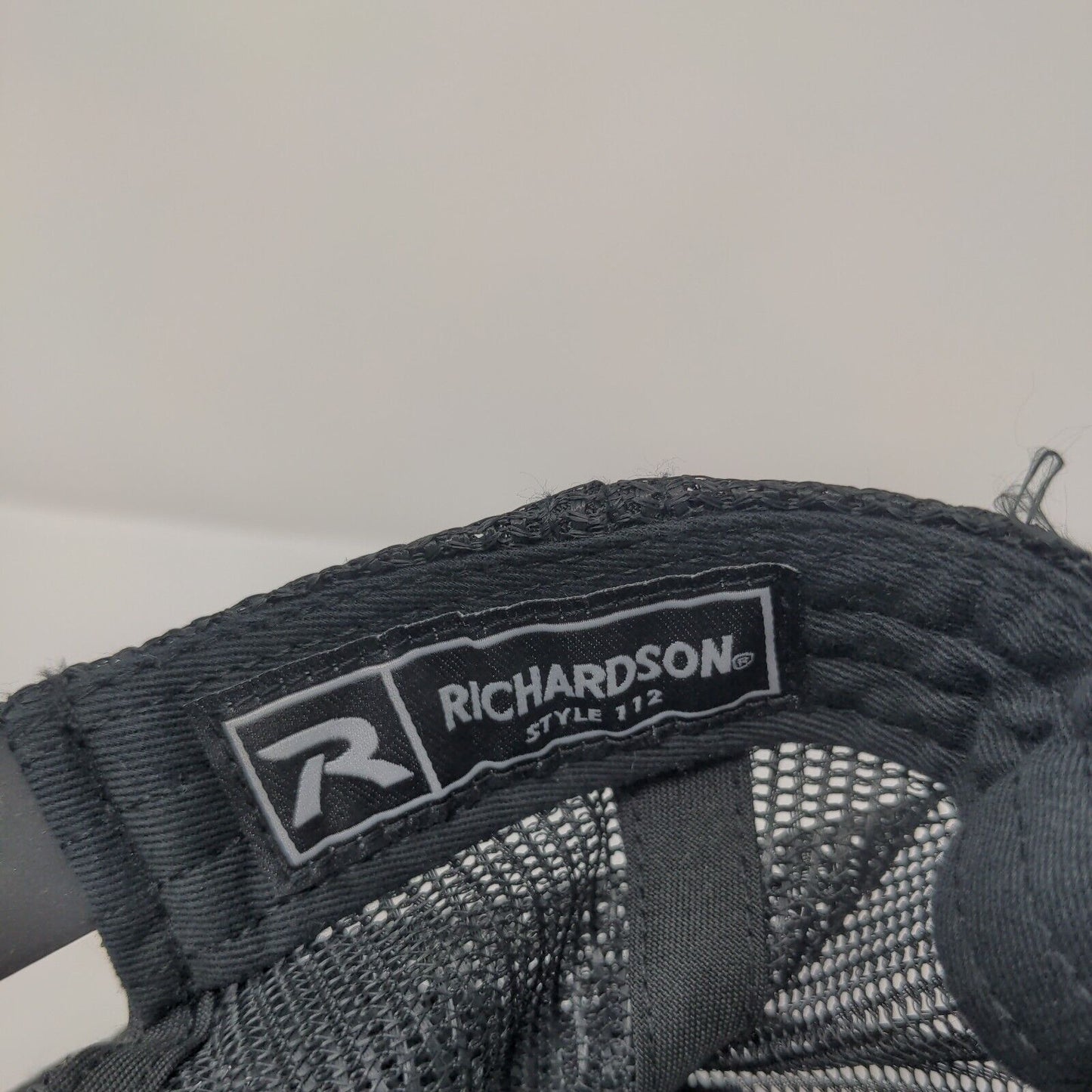 Richardson Snapback Trucker Hat Blue One Size Adjustable Embroidered Mesh Back