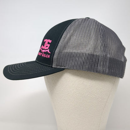 Richardson Trucker Hat Black One Size Cherry Gulch Mesh Back Snapback Cap