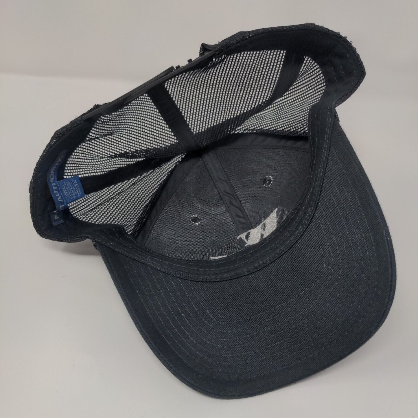 WV Snapback Mesh Back Trucker Hat Black One Size Solid Port Authority