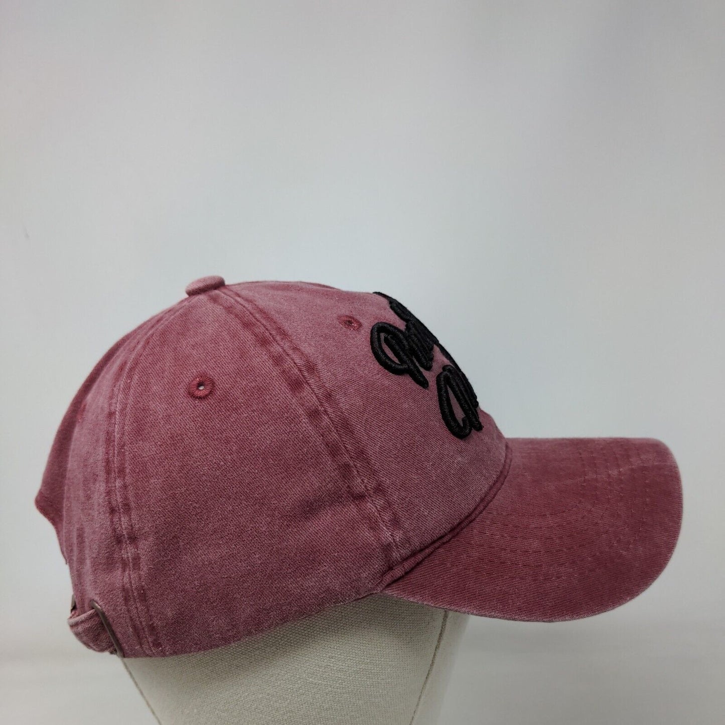 Puerto Vallarta Mex Slideback Hat Red One Size Adjustable Embroidered Cotton