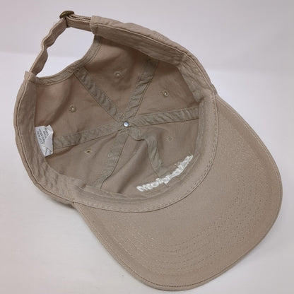 Kingdom Worker Slideback Hat Tan One Size Adjustable Embroidered 6 Panel Cotton