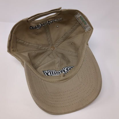 O'Reilly Auto Parts Strapback Hat Tan One Size Adjustable Embroidered Cotton