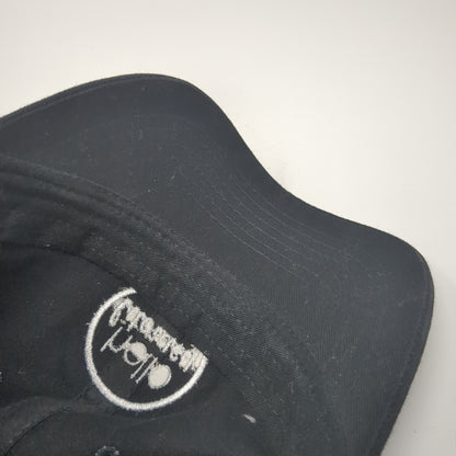 Hello Literacy Slideback Hat Black One Size Adjustable Embroidered