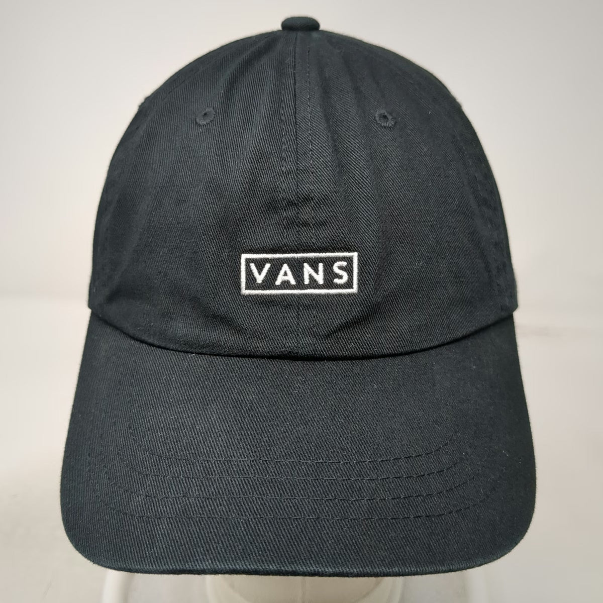 Vans Baseball Cap Black One Size Slideback Cotton Logo Embroidered Patch Hat