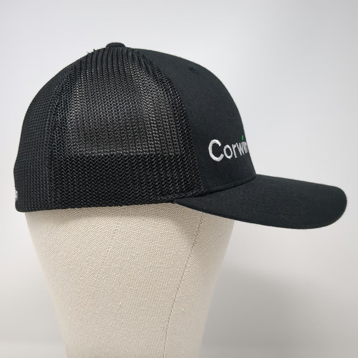 Port Authority Baseball Cap Black M Mesh Back Flexfit Corwin Ford Nampa Hat