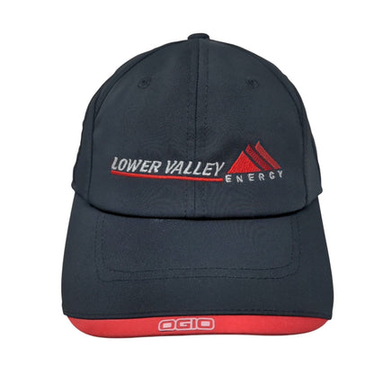 Lower Valley Energy Slideback Hat Black One Size Adjustable Embroidered Ogio