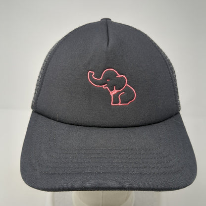 Elephant Snapback Trucker Hat Gray One Size Adjustable Mesh Back Paramount