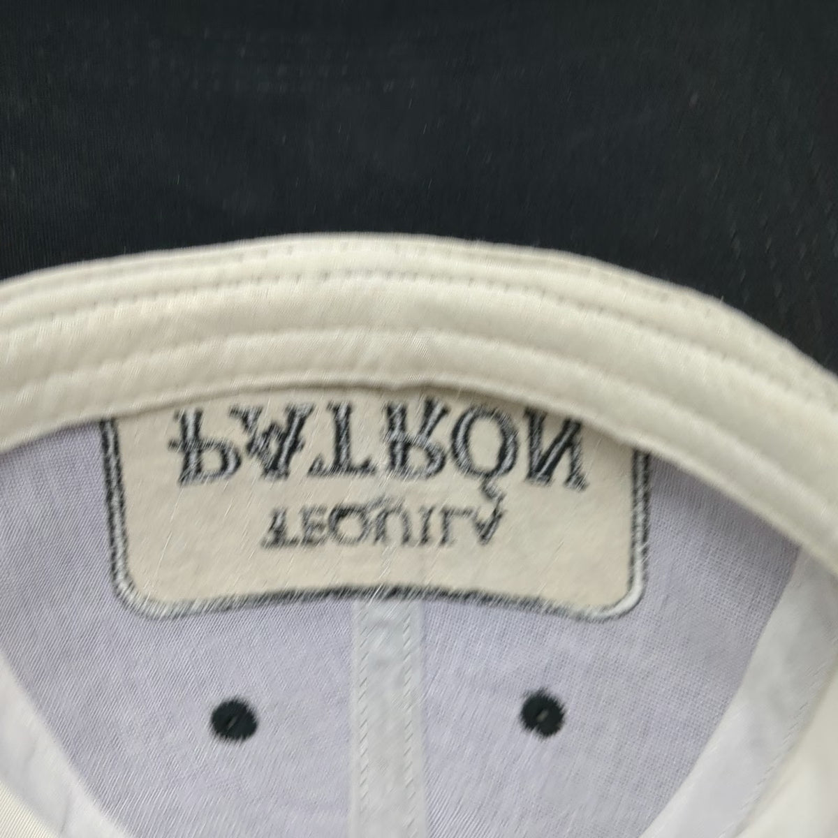Patron Tequila Baseball Cap Black One Size Simply Perfect Patch Two Tone Hat