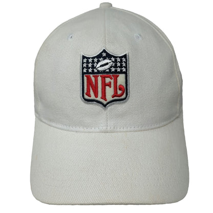 Shield Bear White One Size Baseball Cap Hat NFL Sunday Ticket Network Slideback
