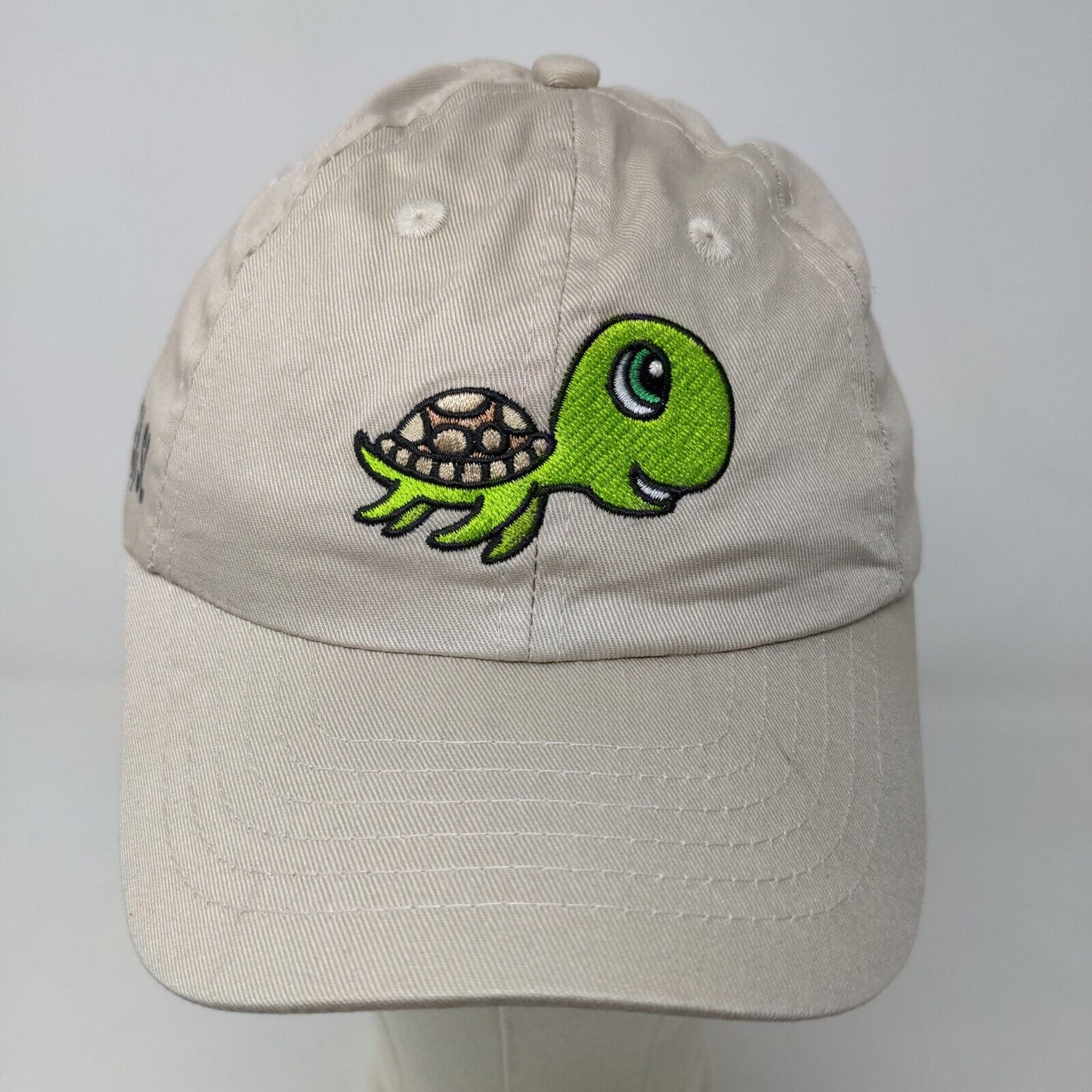 Royal Resortwear Boy's Strapback Hat Tan Embroidered Turtle Myrtle Beach SC