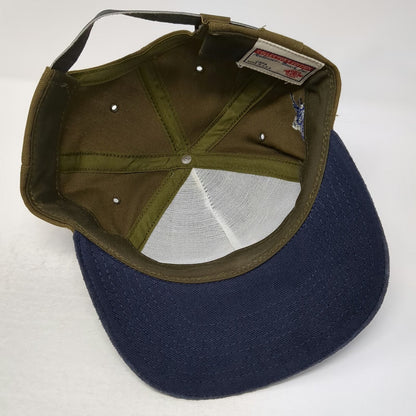Anheuser Busch Eagle Logo Baseball Cap Green Blue One Size Suede Brim Hat USA