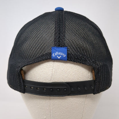 Callaway Patch Snapback Mesh Back Hat Blue One Size Adjustable 6 Panel