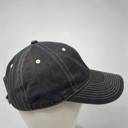 Nike Strapback Hat Black One Size Adjustable Embroidered Swoosh 6 Panel
