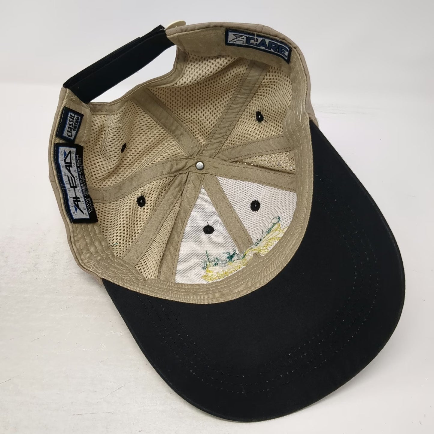 Ahead Baseball Cap Beige One Size CenterLight Golf Classic 2012 Mesh Strapback