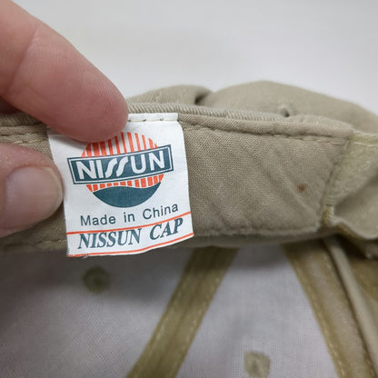 Nissun Baseball Cap Beige One Size 1-888-Dig-Safe Shovel Graphic Strapback Hat