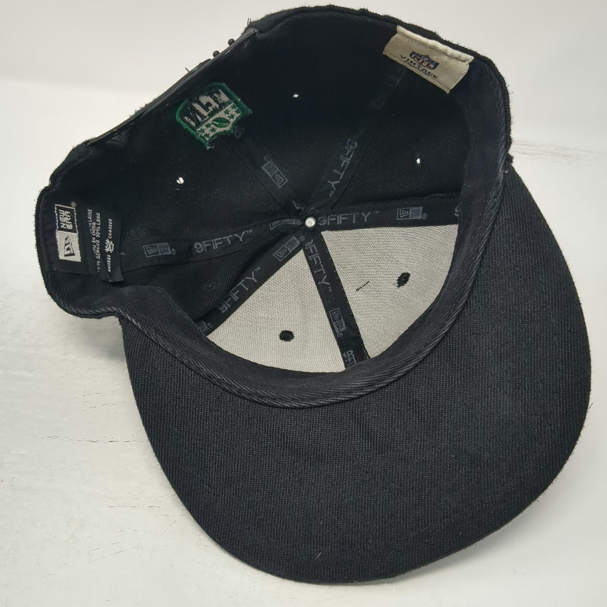 New York Jets NFL New Era Snapback Hat Black M 9FIFTY Flat Brim Logo