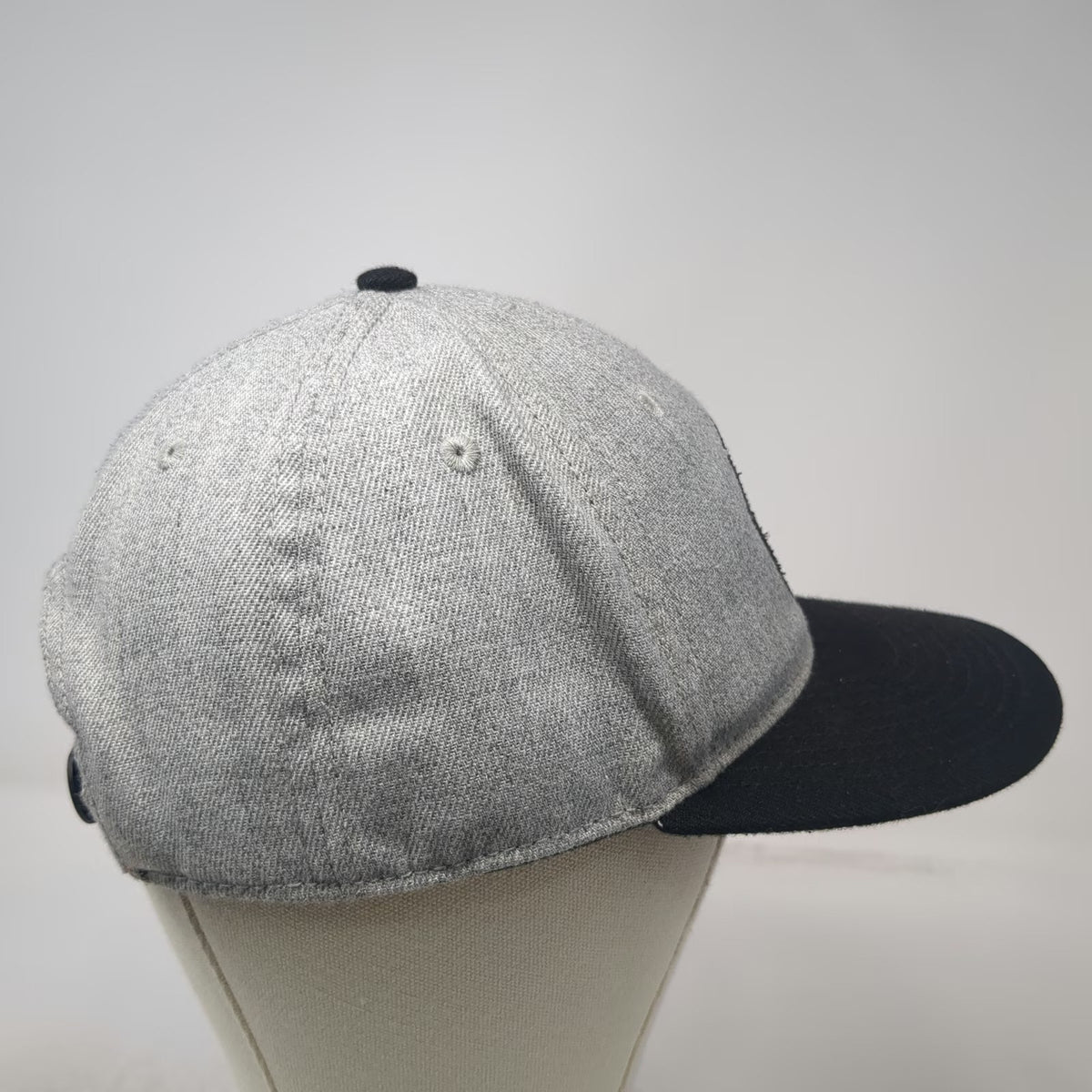 H&M Snapback Hat Gray One Size Flat Brim Harlem New York Basketball Athl Dept