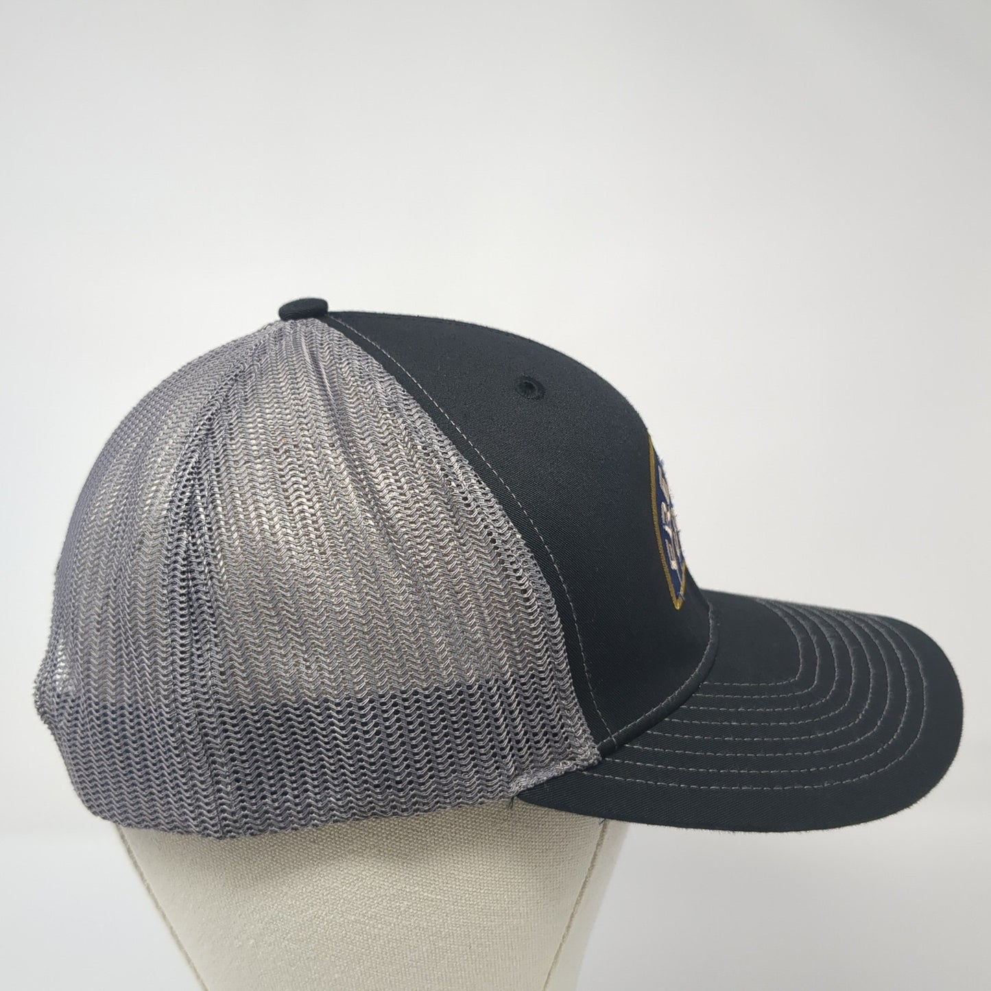 Free Rein Coffee Co Snapback Trucker Hat Black One Size Mesh Back