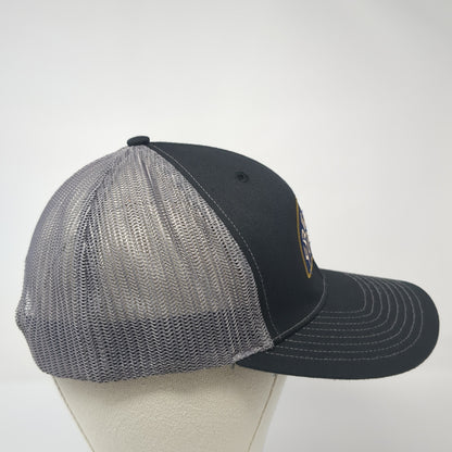 Free Rein Coffee Co Snapback Trucker Hat Black One Size Mesh Back