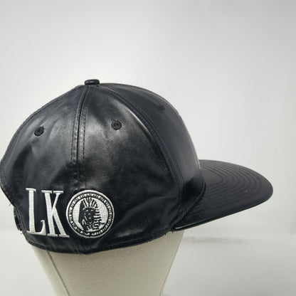 Last Kings Snapback Black One Size Pharaoh King Tut Egyptian Vegan Leather Hat