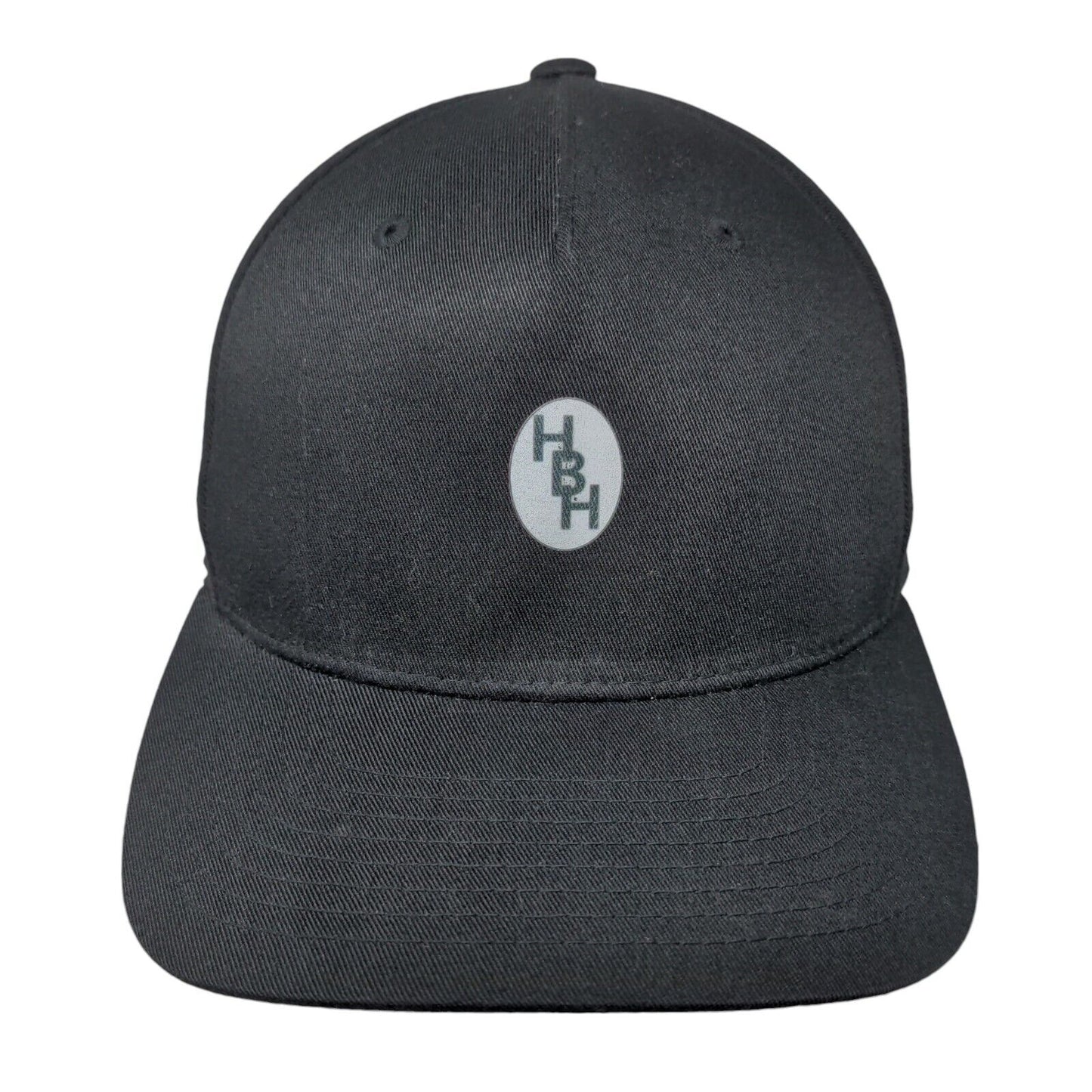 HBH Hollywood Fitted Hat Black Small-Medium Solid Flexfit Yupoong
