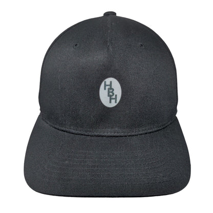 HBH Hollywood Fitted Hat Black Small-Medium Solid Flexfit Yupoong