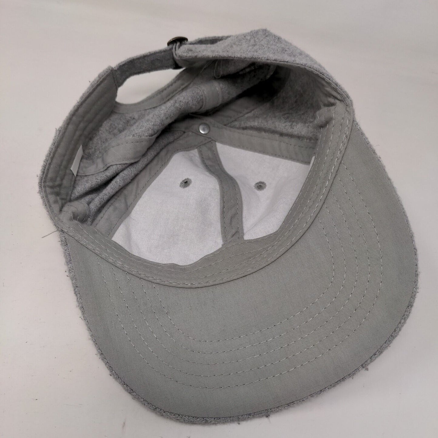 Unbranded Slideback Hat Gray OSFM Adjustable 6 Panel Solid Blank
