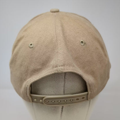 Nissin Cap Judge Joe Brown Embroidered Beige Snapback Hat Adjustable OS Promo